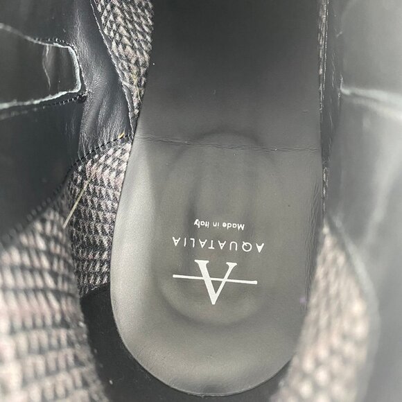 Aquatalia Black Leather Zipper Ankle Booties | Size 8.5 - Picture 7 of 9